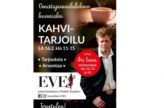 Ari Lavu esiintyy Paletissa lauantaina