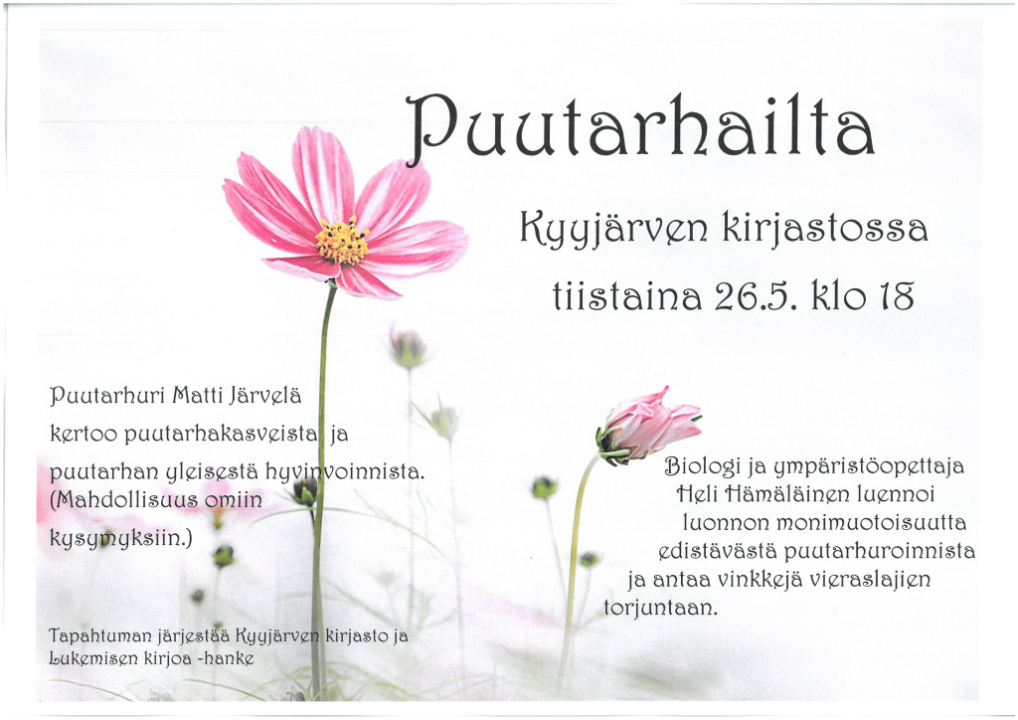 Puutarhailta.