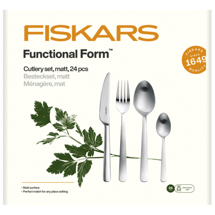 Fiskars FF 24 osainen aterinsetti 