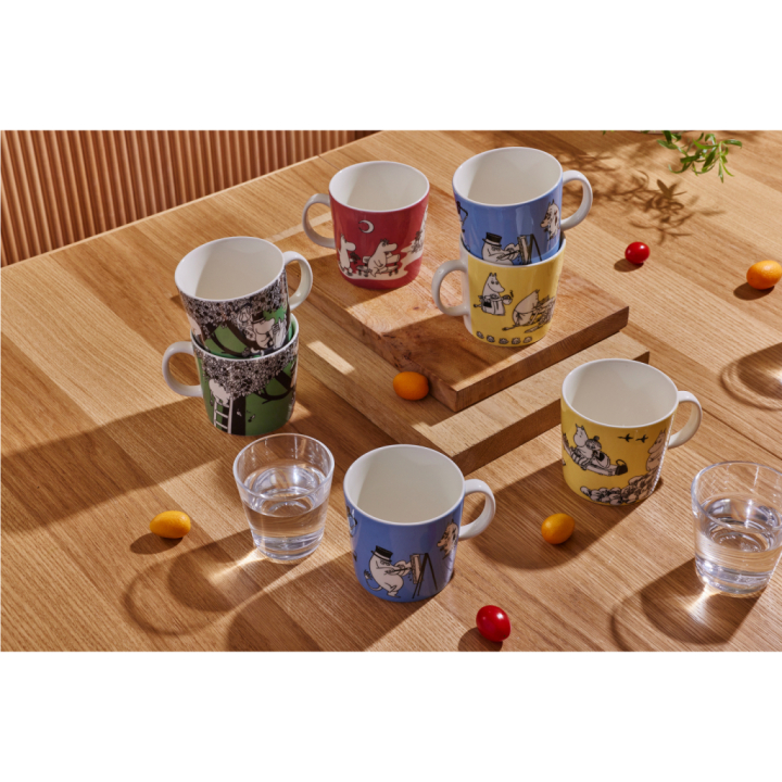 muumi 0,4 kirjain mukit 6 eri mallia