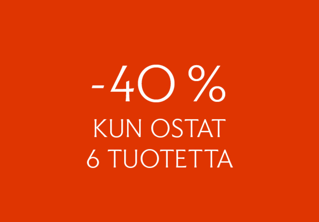 etusi -40%  kun ostat 6 kpl normaalihintaista tuotetta 