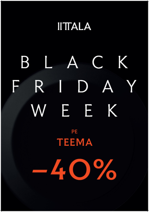 Black Friday tarjous perjantai 29.11.24 Teema -40% 