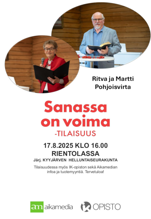 Päiväkokous Rientolassa 17.8 klo 16