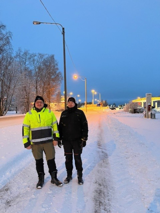 Urakoitsijat Valtter Noponen ja Eetu Rantala