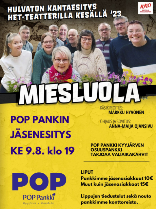 Esite teatteriesityksestä.
