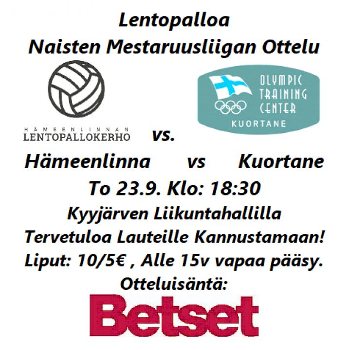 Hämeenlinnan Lentopallokerho  vs. Kuortaneen Urheiluopisto FIN-18