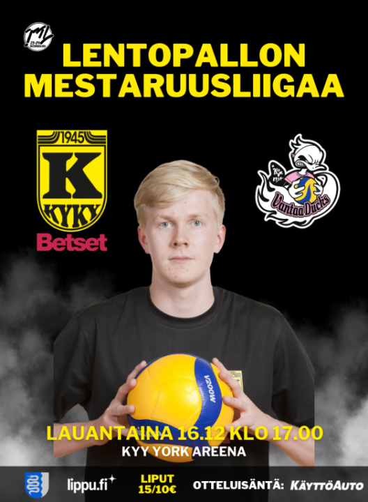 KyKy-Betset vs Vantaa Ducks La 16.12. Klo: 17:00