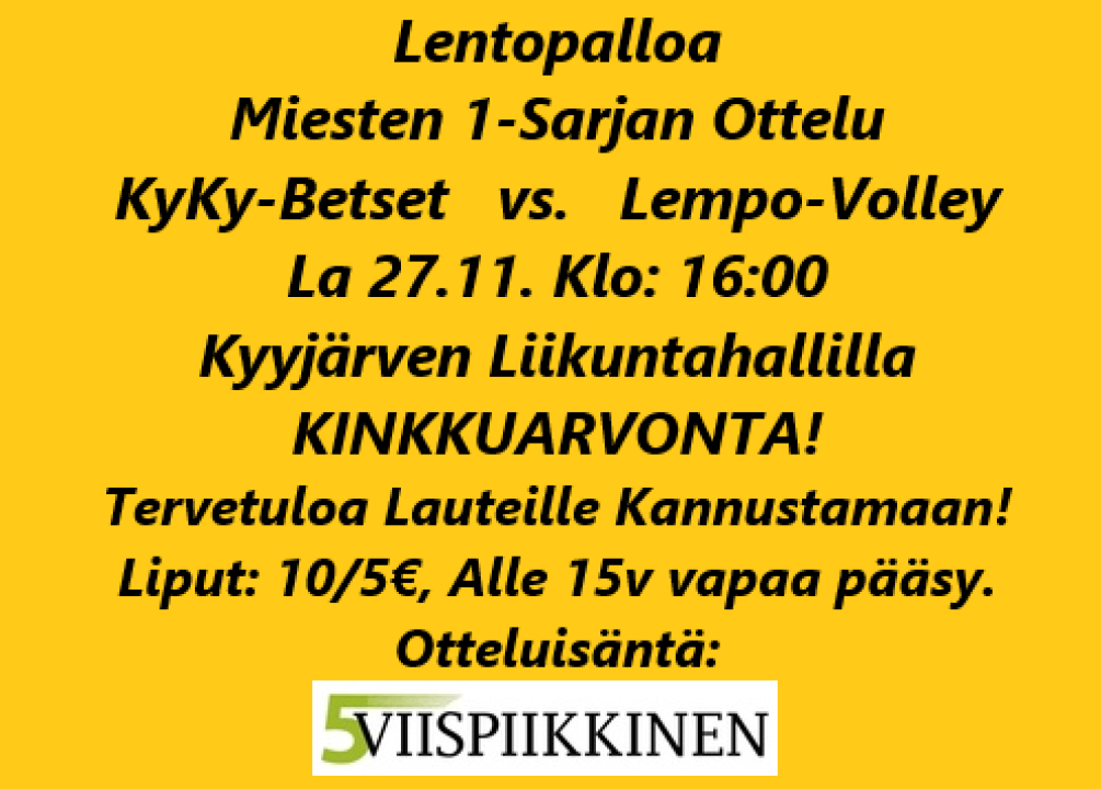KyKy-Betset vs. Lempo-Volley