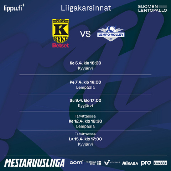 Liigakarsinnat KyKy-Betset vs Lempo-Volley