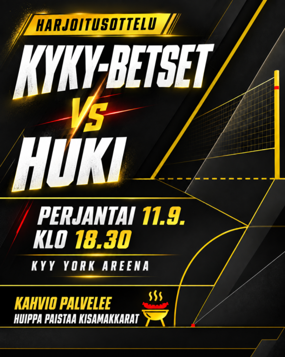 KyKy-Betset vs HuKi Jyväskylä Pe 11.9. Klo: 18:30