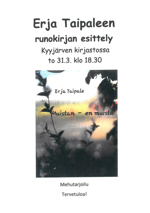 Runokirjan esittely.