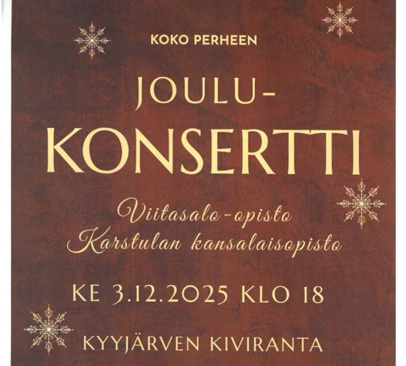 Joulukonsertti.