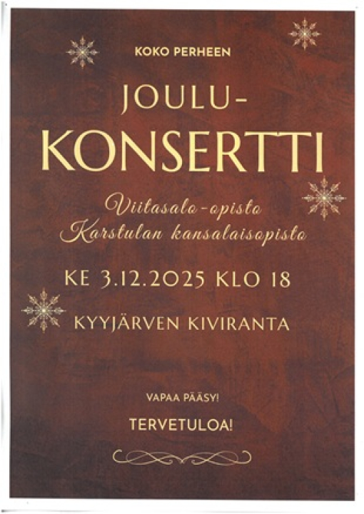 Joulukonsertti.
