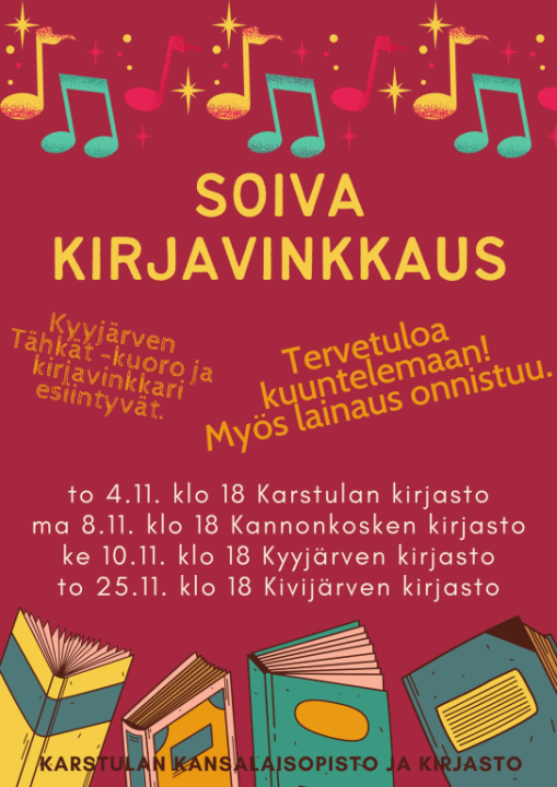 Soiva kirjavinkkaus.