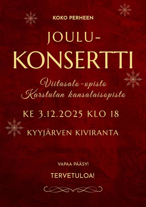 Joulukonsertti.