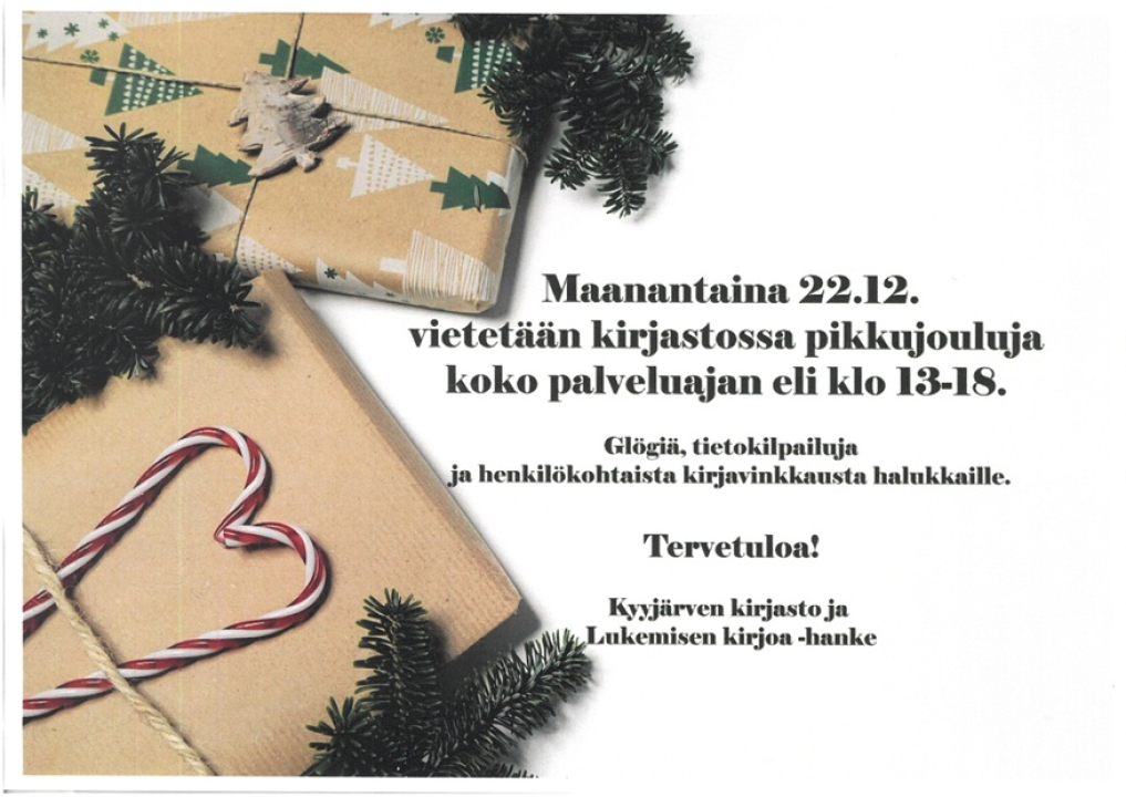 Kirjaston pikkujoulut.