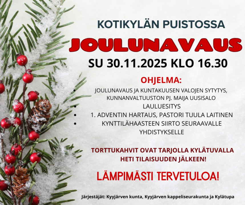 Joulunavaus 30.11.2025.