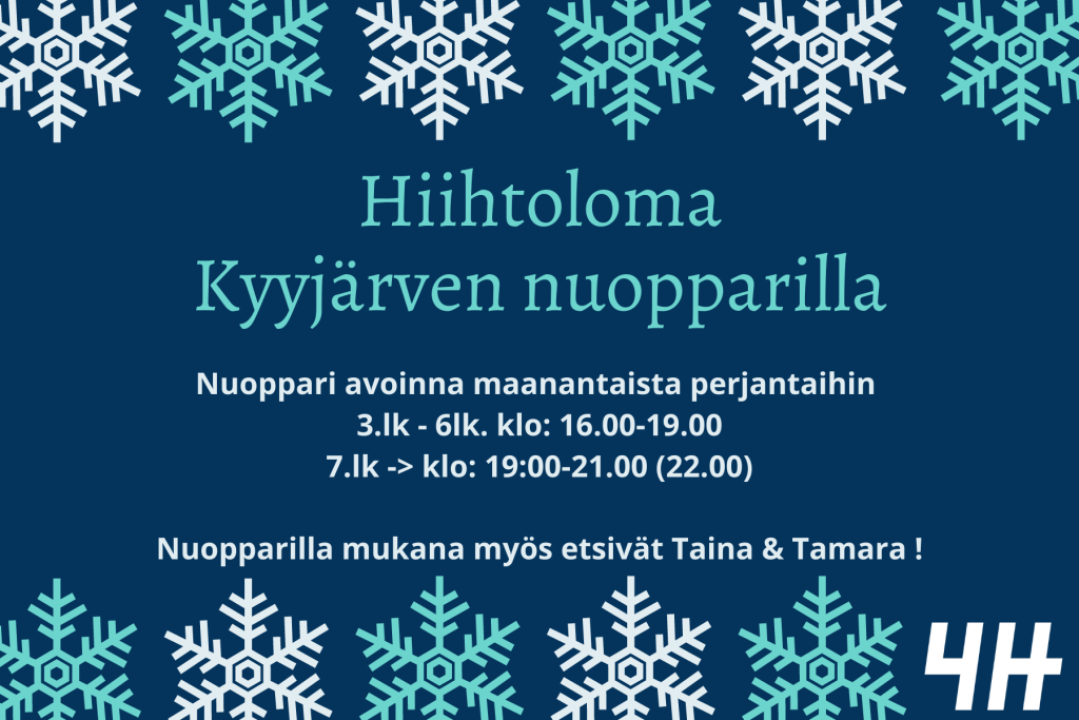 nuopparin aukioloajat hiihtolomalla