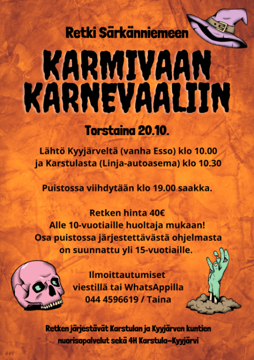 Karmiva karnevaali Särkänniemessä