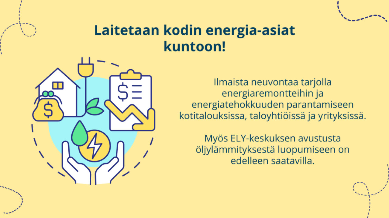 Energia-asiat kuntoon mainoskuva.