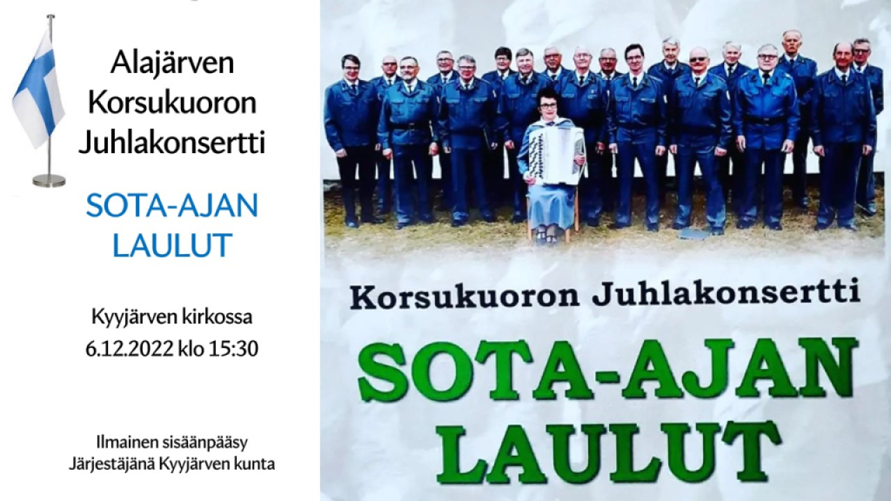 Korsukuoron juhlakonsertti, sota-ajan laulut.