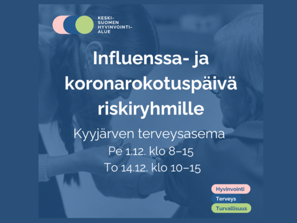 Influenssa- ja koronarokotuspäivä riskiryhmille 