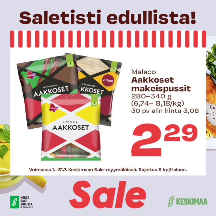 Kuun tarjoukset Salessa