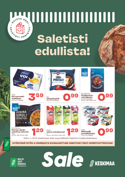 Kuun tarjoukset Salessa