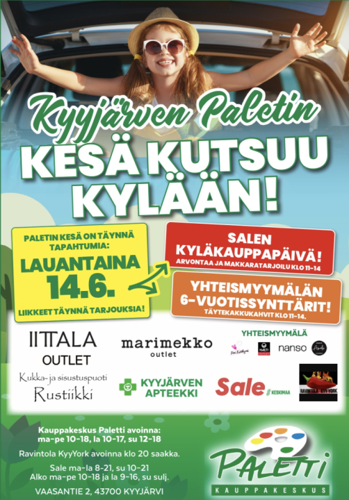 Kauppakeskus Paletissa hulinaa la 14.6.2025