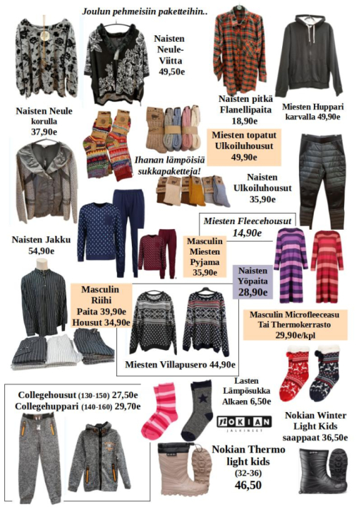 Tekstiiliä pukinkonttiin