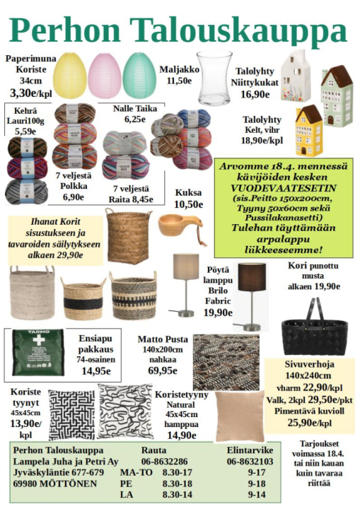 Lankoja ja sisustusta