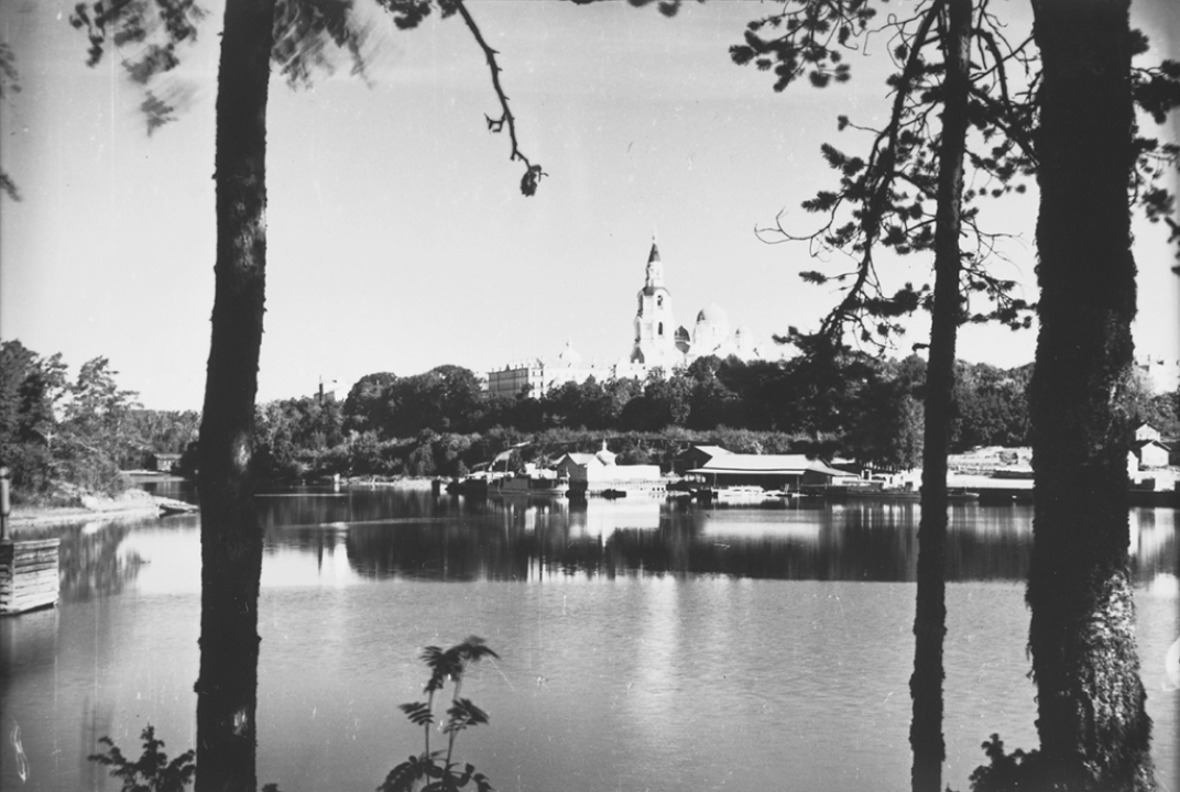 Museoviraston omistama kuva Valamon luostarista vuodelta 1939.