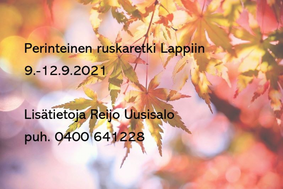 ruskaretki Lappiin.