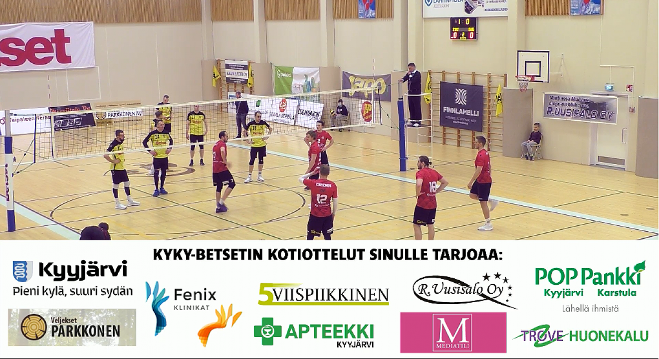 kyky pelaa lentopalloa.