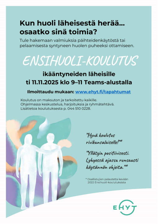 Ensihuoli- ikääntyneiden läheiset