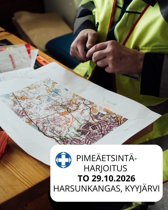 Vapepa pimeäetsintäharjoitus