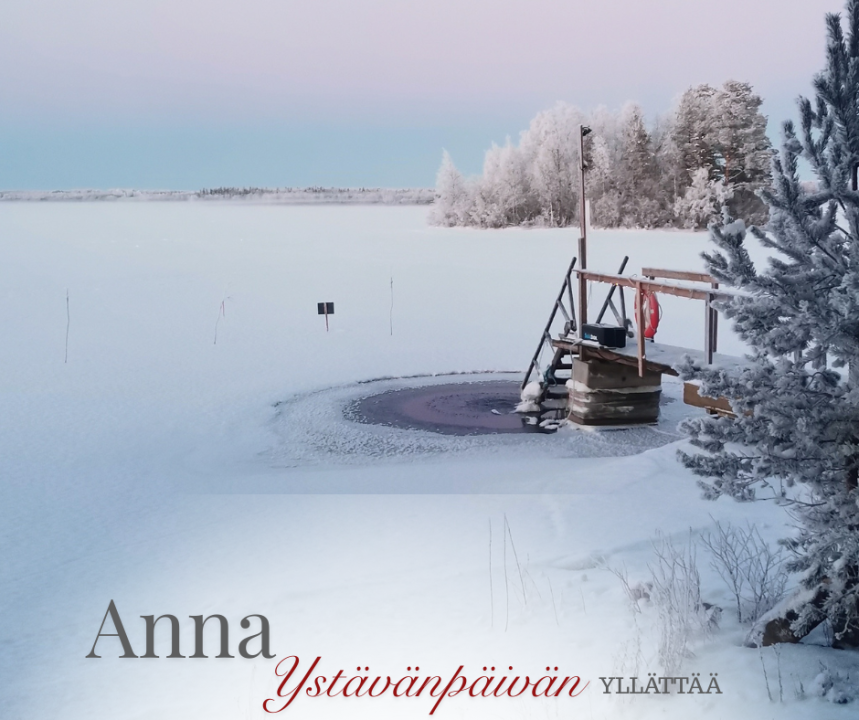 Talvinen kuva talviuintipaikasta