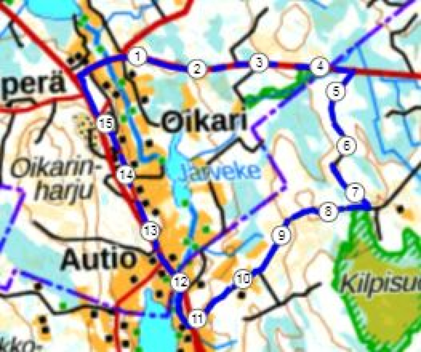 jäniskallio karttakuvaa