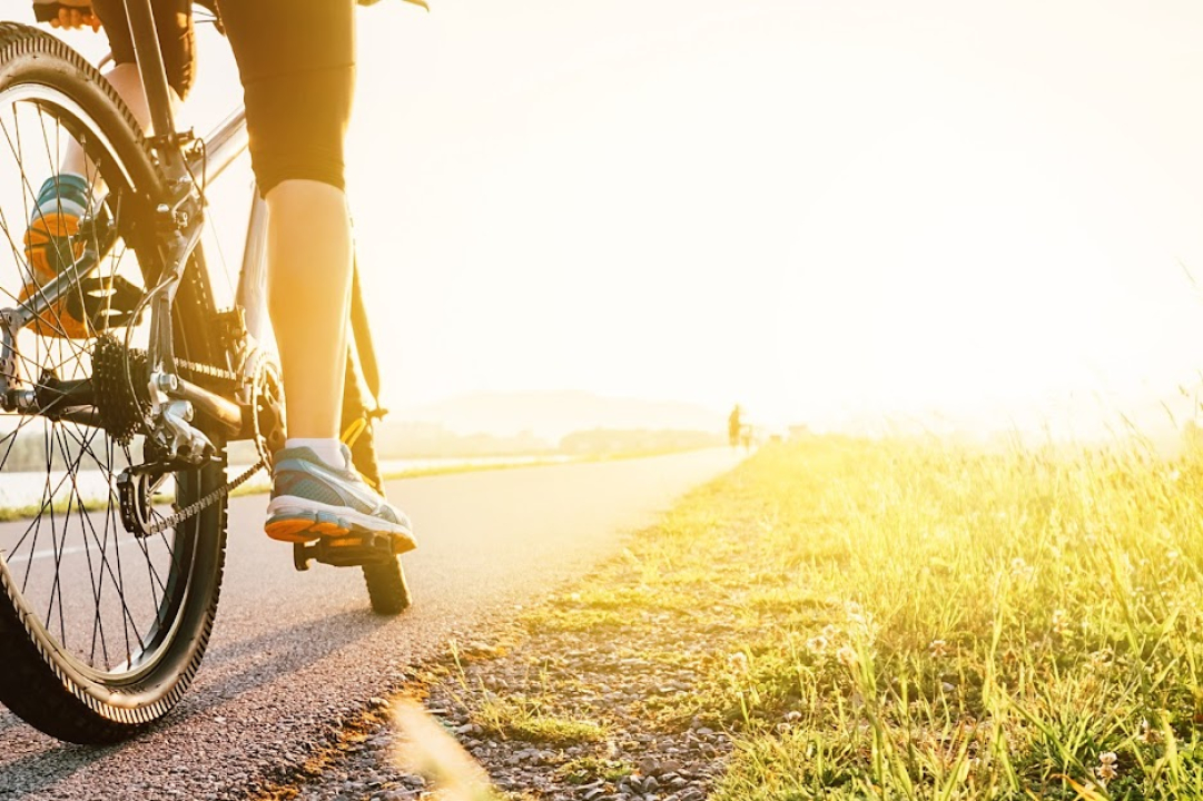 fillaristi ilta-auringossa