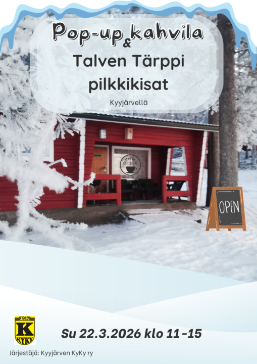 Pop-up kahvila rantasaunalla